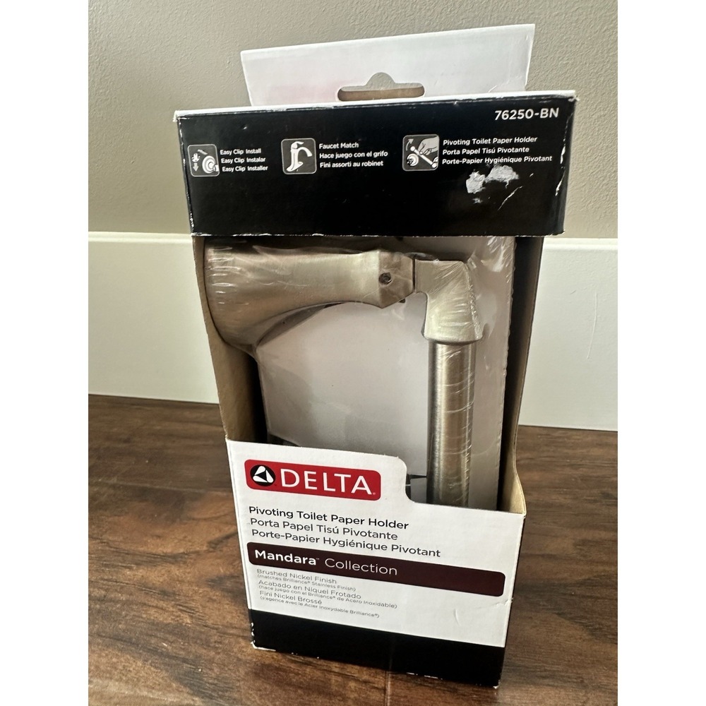 Delta Mandara Brushed Nickel Pivoting Toilet Paper Holder 76250-BN